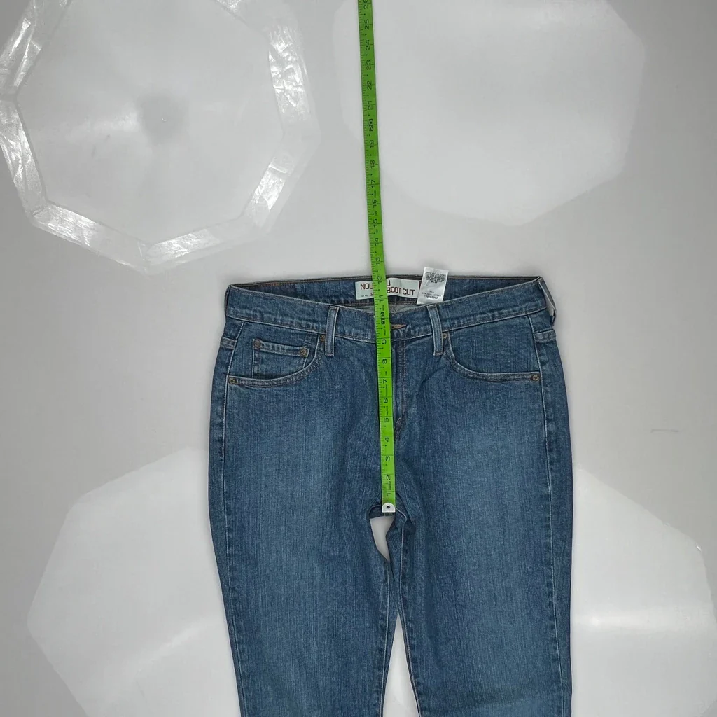 515 Levis Boot Cut Jeans - 32W US 6 Blue Cotton - Image 4