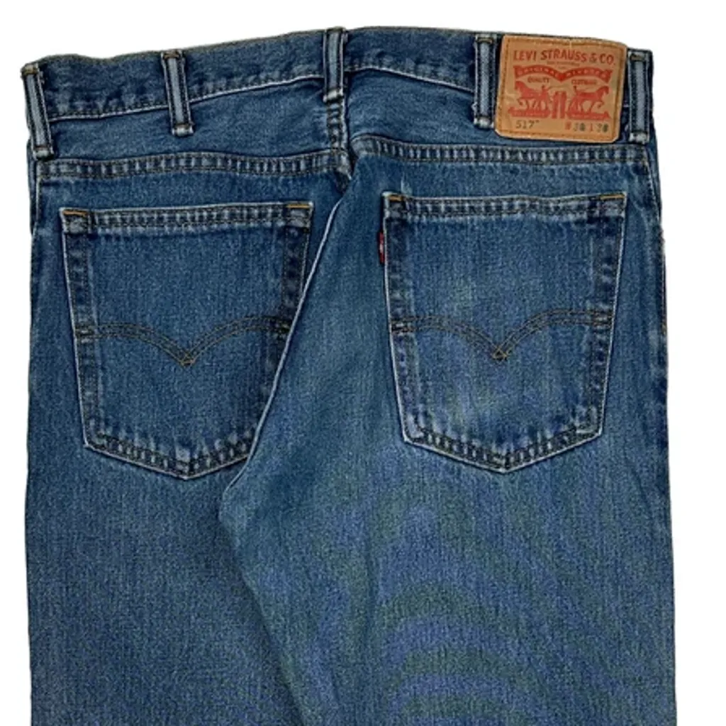 517 Levis Jeans - 32W 28L Blue Cotton - Image 8