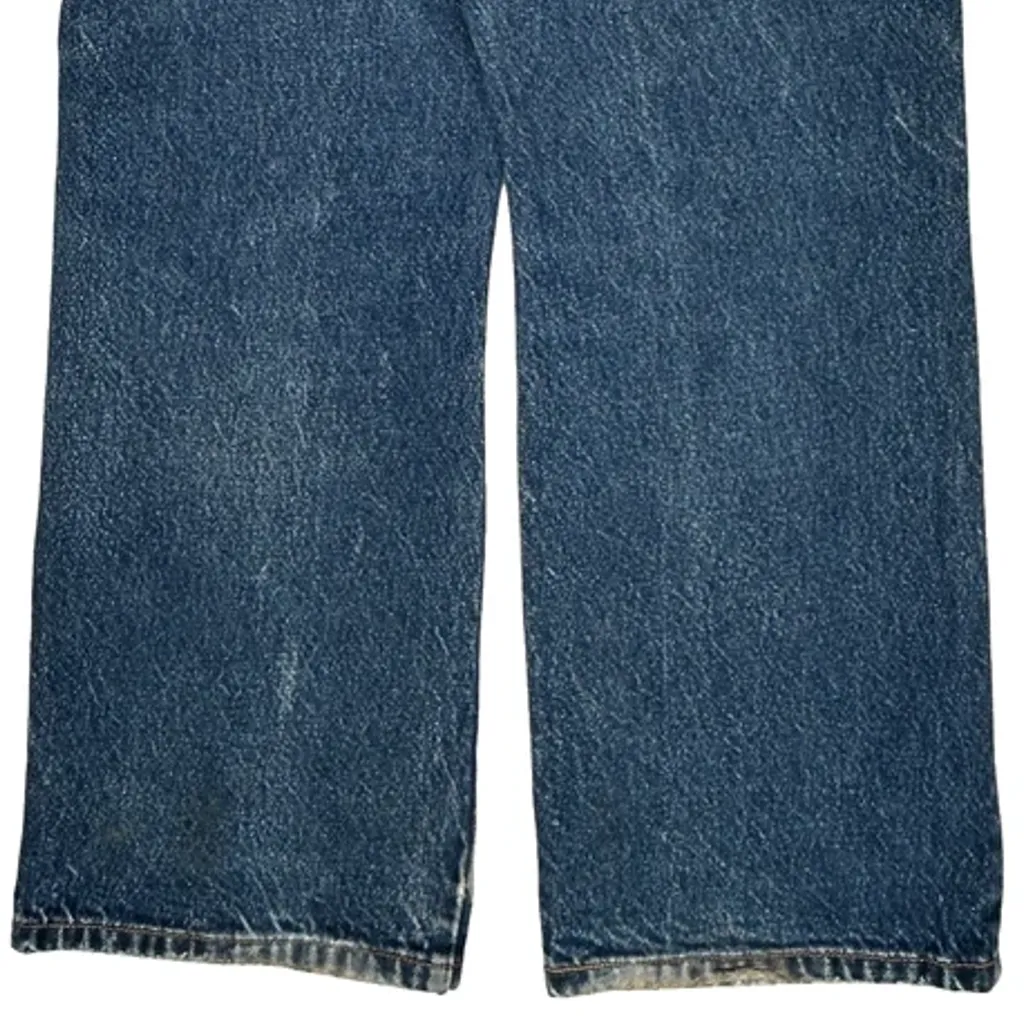 517 Levis Boot Cut Jeans - 36W 30L Blue Cotton - Image 7