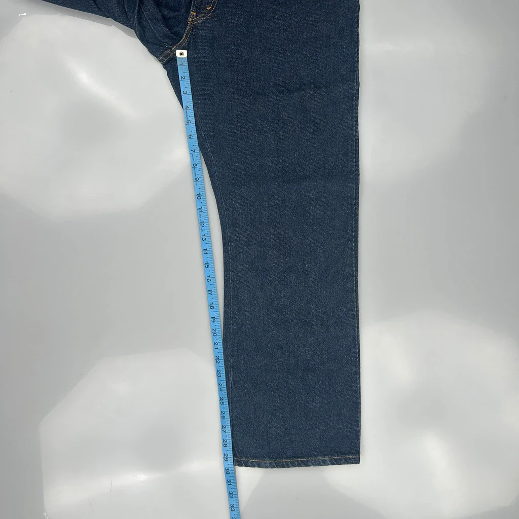 517 Levis Boot Cut Jeans - 36W 29L Blue Cotton - Image 5