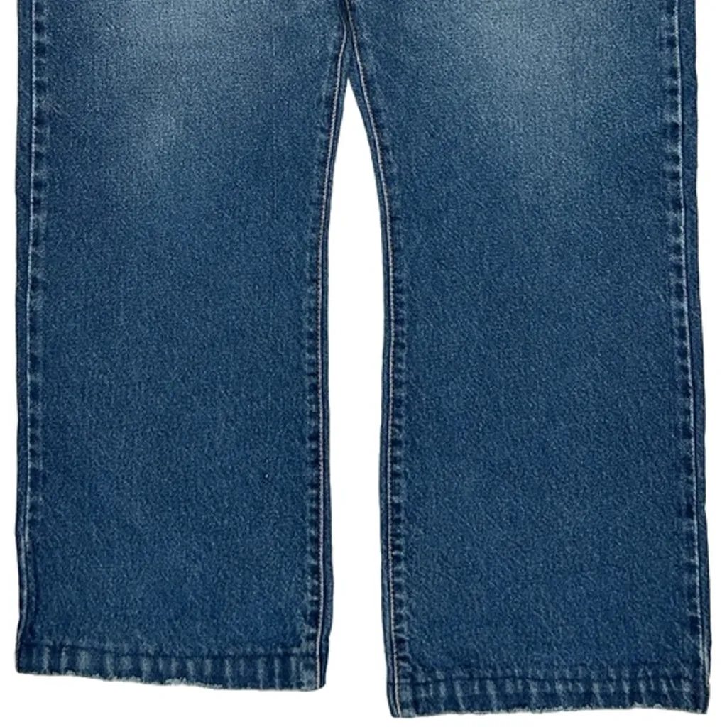 517 Levis Boot Cut Jeans - 36W 29L Blue Denim - Image 10