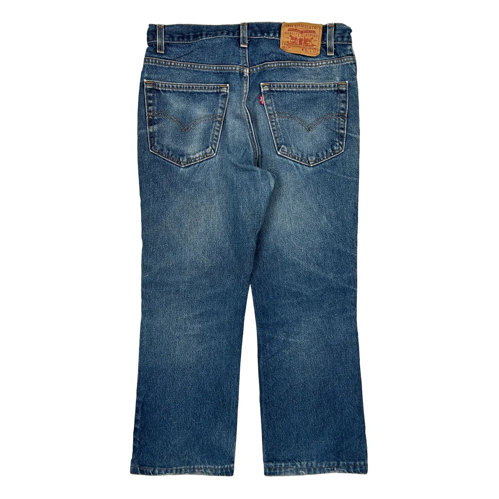 517 Levis Jeans - 32W UK 12 Blue Cotton