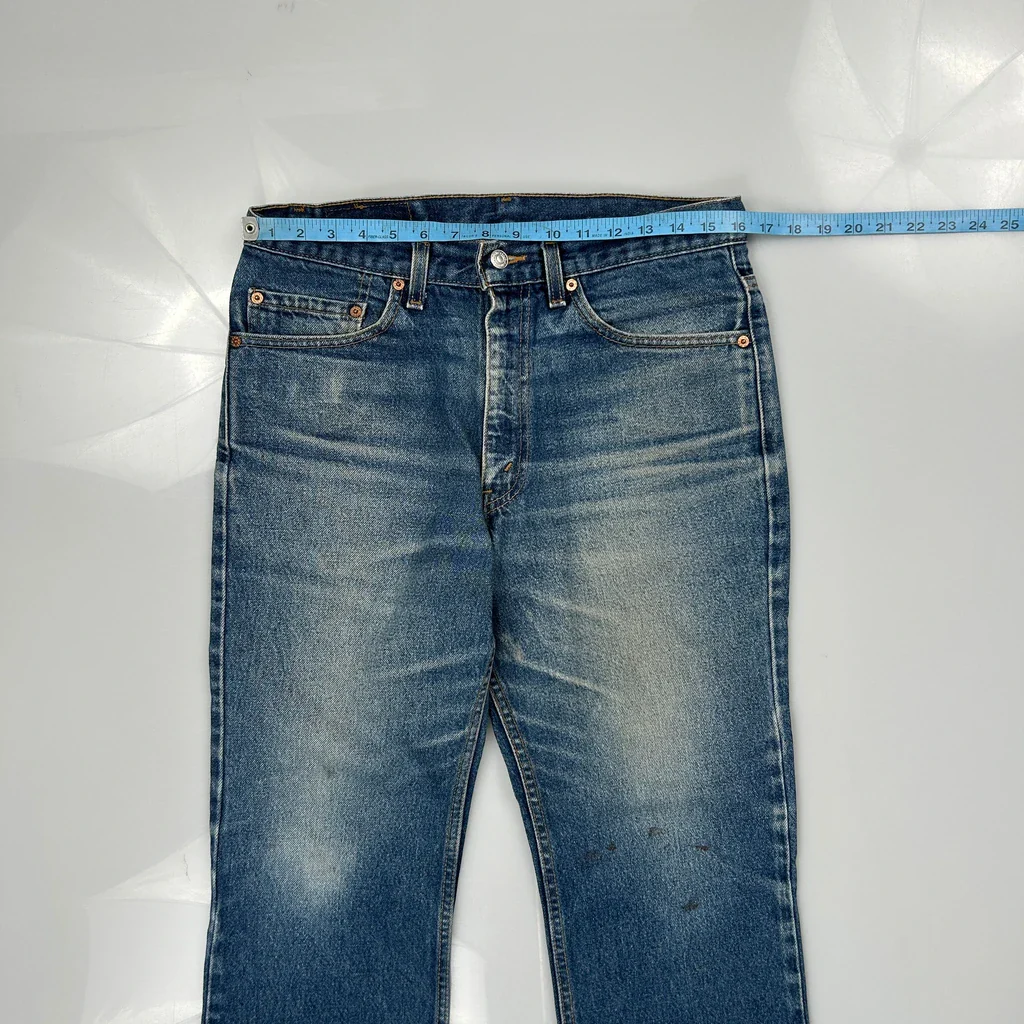517 Levis Jeans - 32W UK 12 Blue Cotton - Image 3