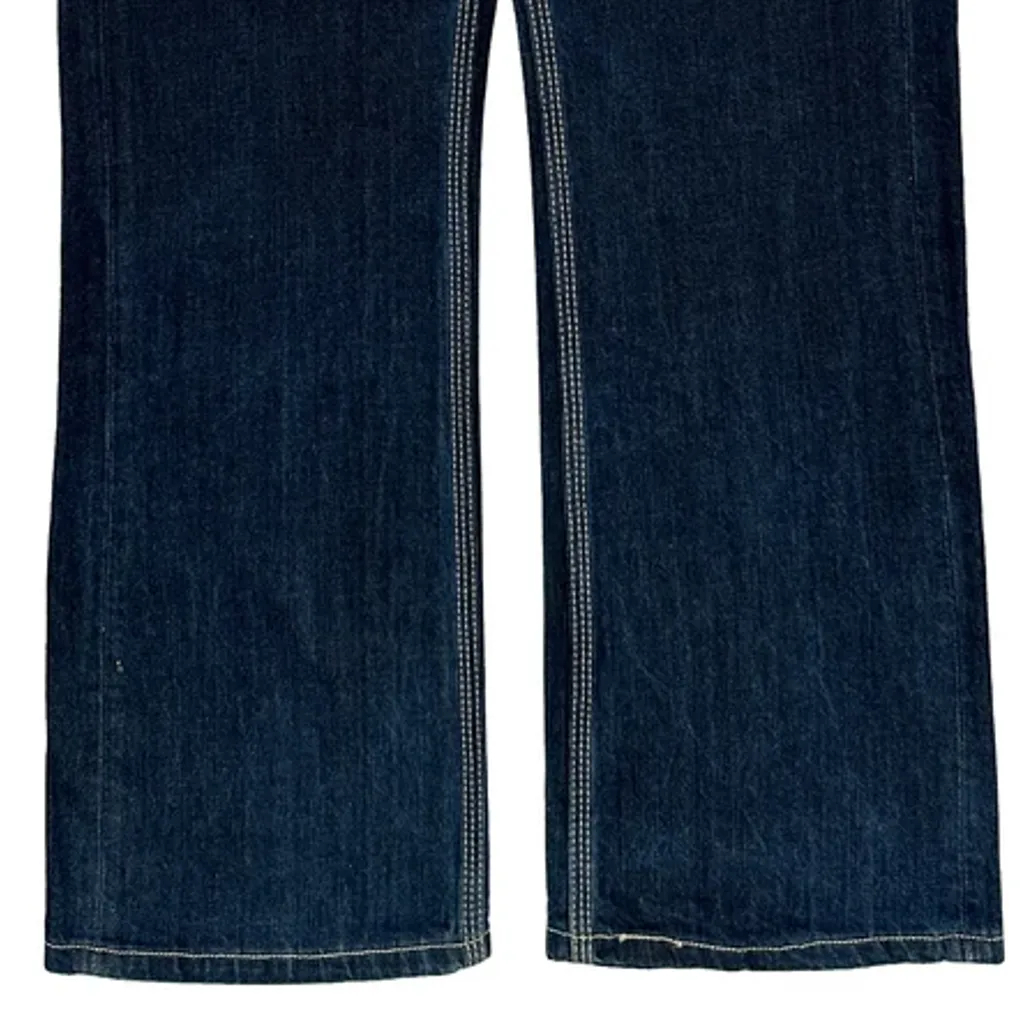 527 Levis Boot Cut Jeans - 32W 30L Blue Cotton - Image 9