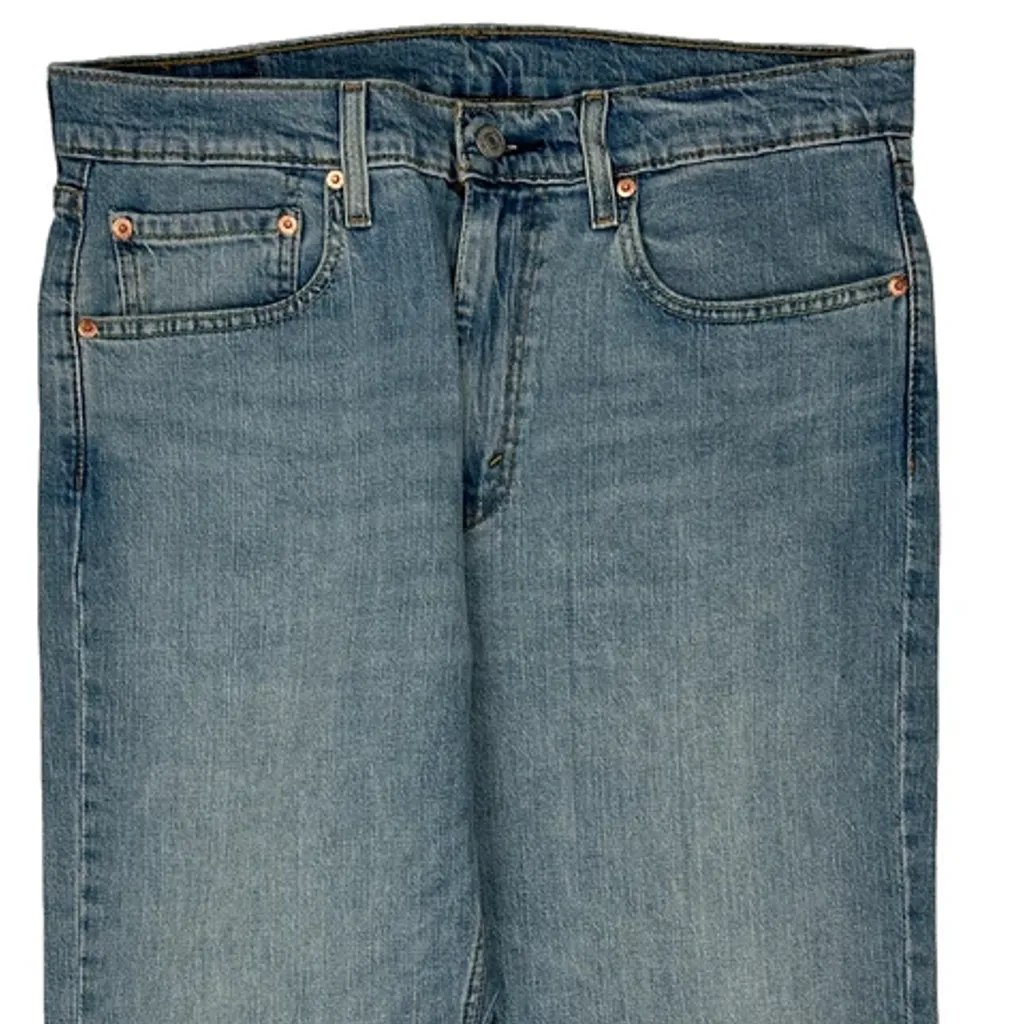 527 Levis Jeans - 34W 30L Light Wash Cotton - Image 12