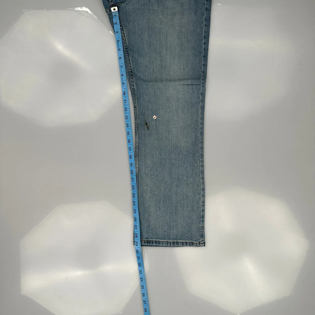 527 Levis Jeans - 34W 30L Light Wash Cotton - Image 5
