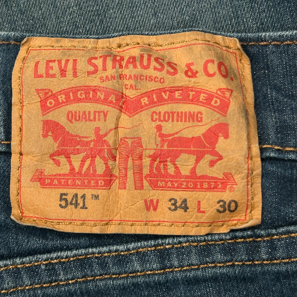 541 Levis Jeans - 35W 29L Blue Denim - Image 6