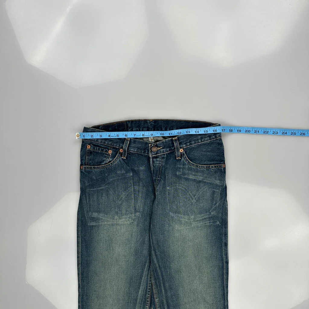 548 Levis Bootcut Jeans - 33W 31L Blue Denim - Image 3