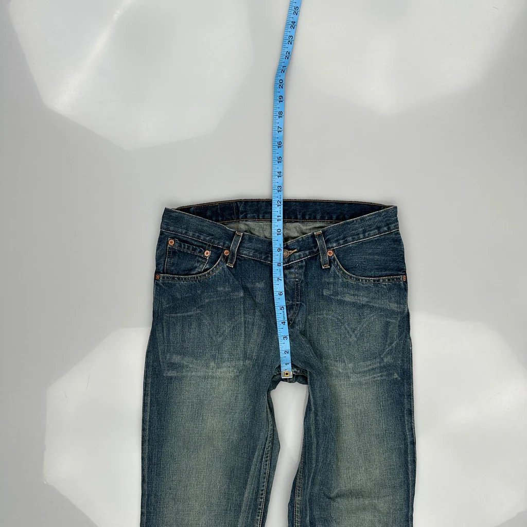 548 Levis Bootcut Jeans - 33W 31L Blue Denim - Image 4