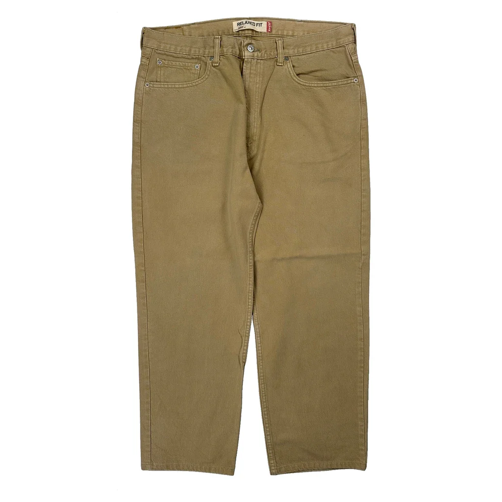 550 Levis Jeans - 36W 29L Beige Cotton - Image 2