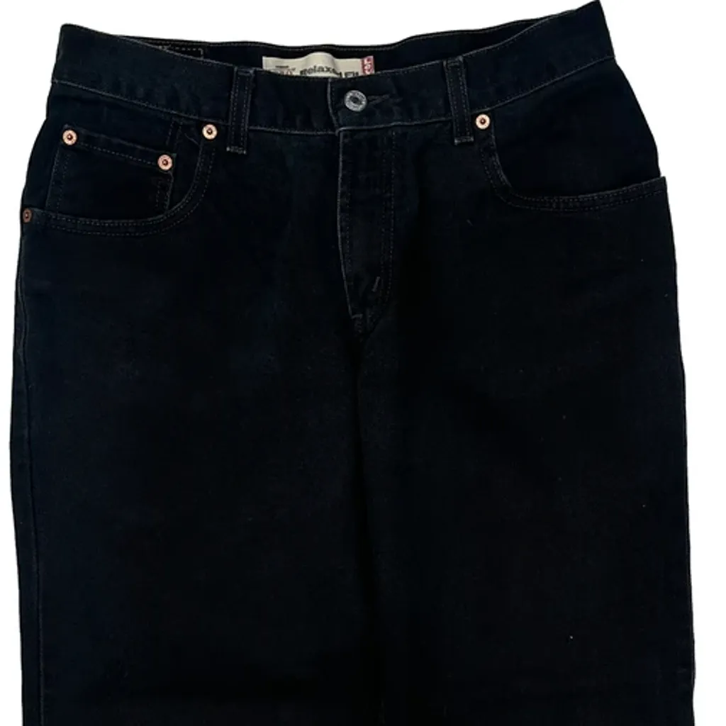 550 Levis Jeans - 30W 27L Black Cotton - Image 9