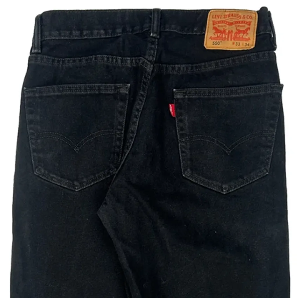 550 Levis Jeans - 33W 33L Black Cotton - Image 7