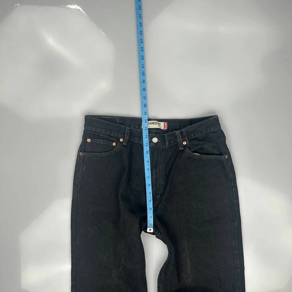 550 Levis Jeans - 34W 31L Black Cotton - Image 4