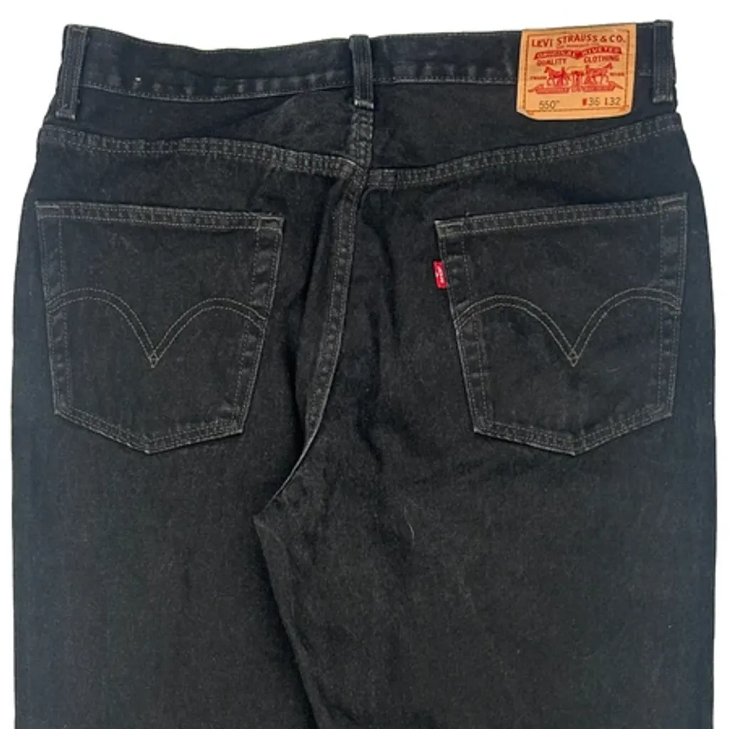 550 Levis Jeans - 34W 31L Black Cotton - Image 7