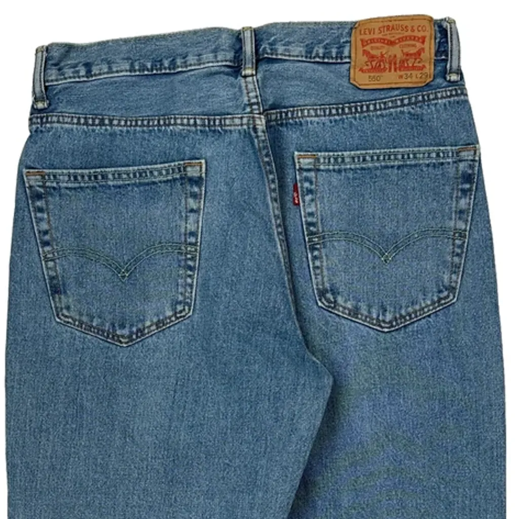 550 Levis Jeans - 32W 29L Blue Denim - Image 8