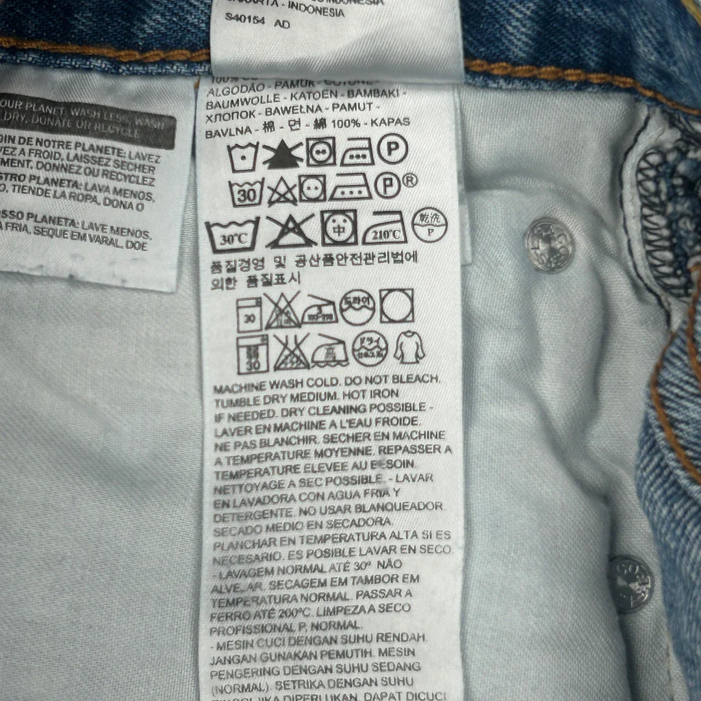 550 Levis Jeans - 32W 33L Blue Cotton - Image 6
