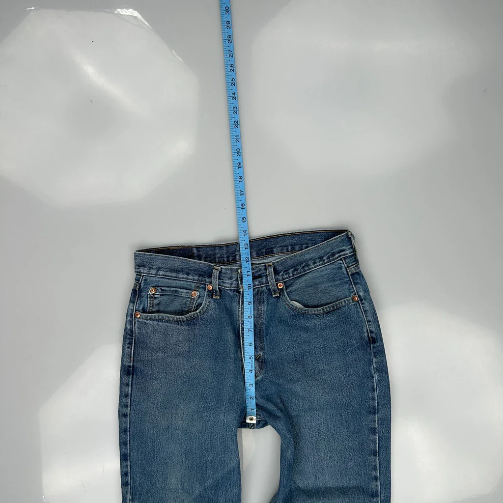 550 Levis Jeans - 32W 27L Blue Cotton - Image 4
