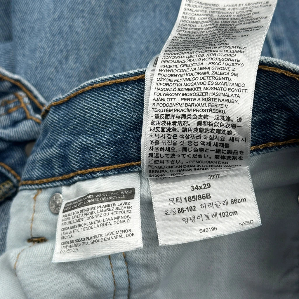 550 Levis Jeans - 34W 29L Blue Cotton - Image 6