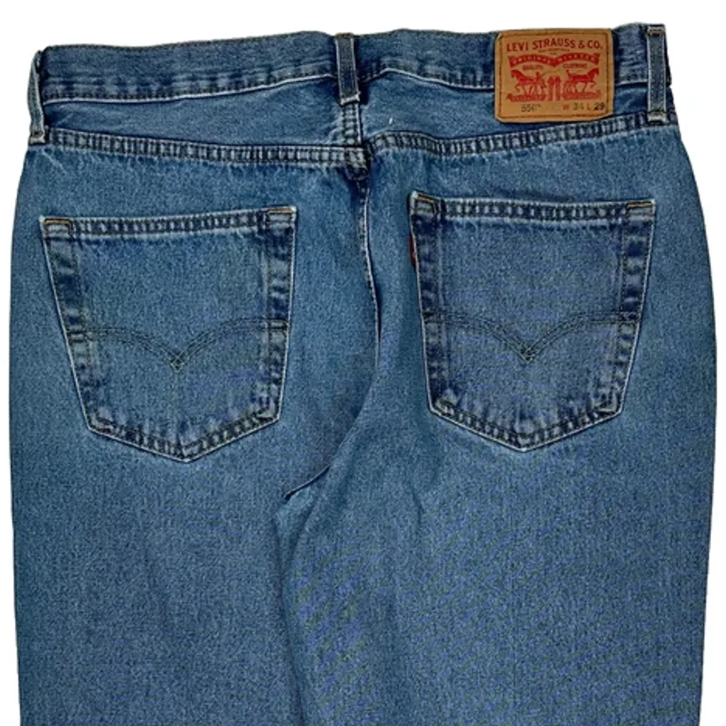 550 Levis Jeans - 34W 29L Blue Cotton - Image 8