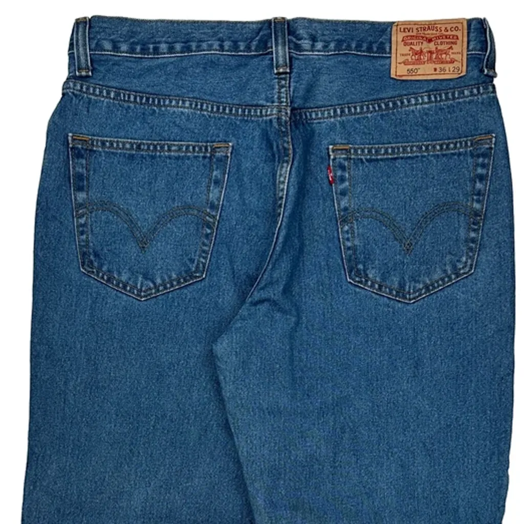 550 Levis Jeans - 34W 29L Blue Denim - Image 8