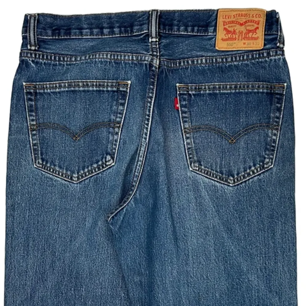 550 Levis Jeans - 34W 31L Blue Cotton - Image 9