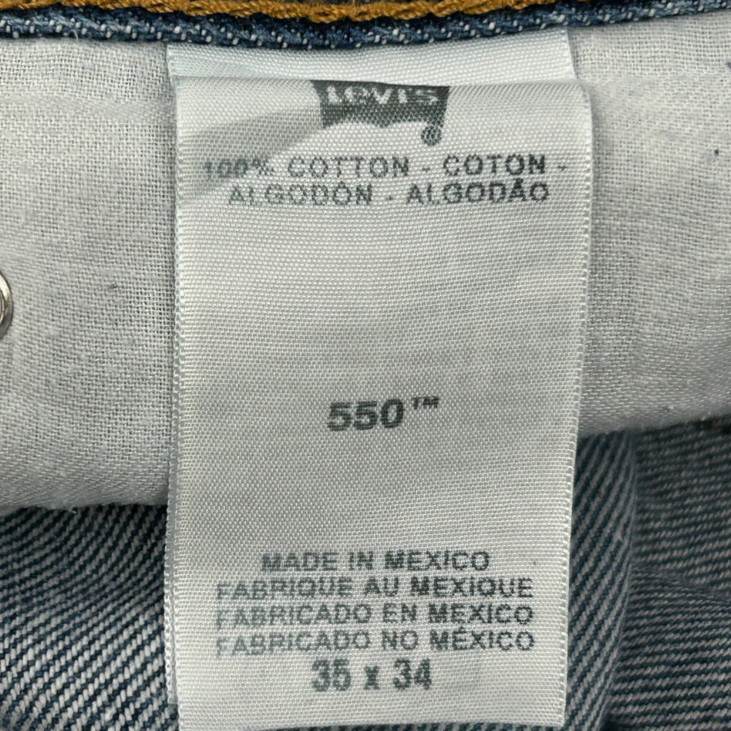 550 Levis Jeans - 35W 34L Blue Cotton - Image 6