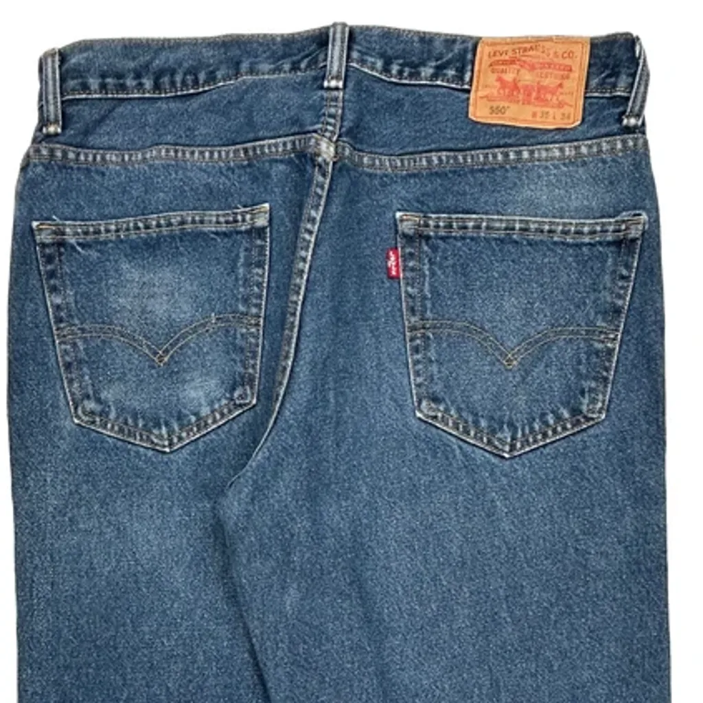 550 Levis Jeans - 35W 34L Blue Cotton - Image 9