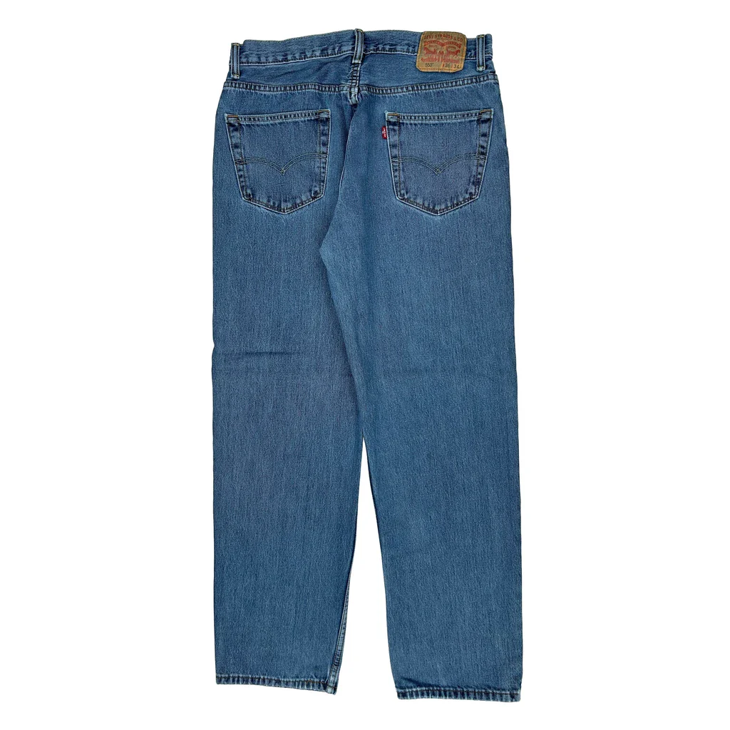 550 Levis Jeans - 36W 34L Blue Cotton