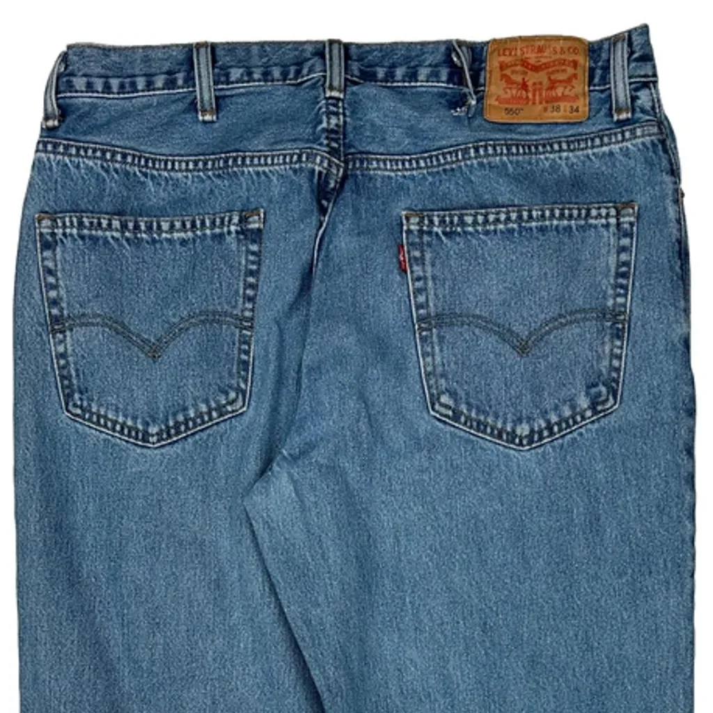 550 Levis Jeans - 36W 34L Blue Cotton - Image 8