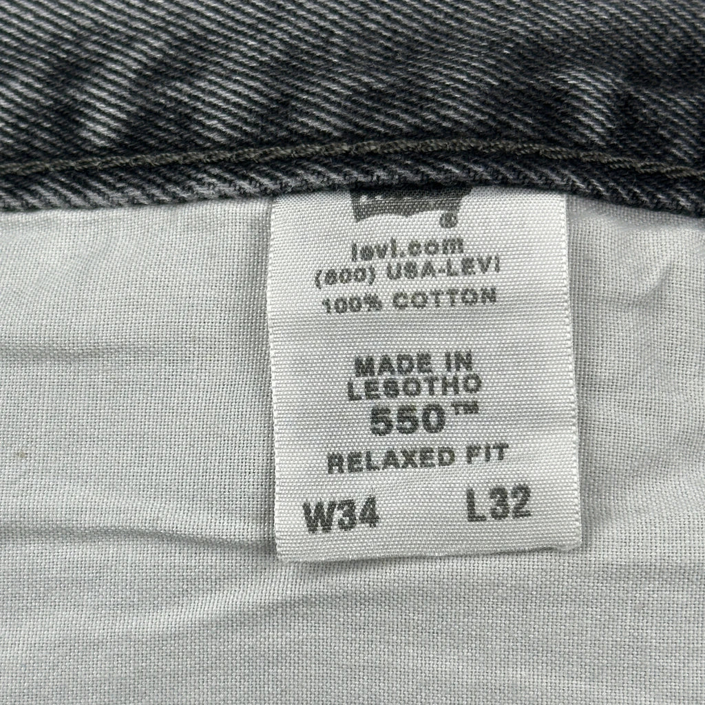 550 Levis Jeans - 33W 30L Grey Cotton - Image 6