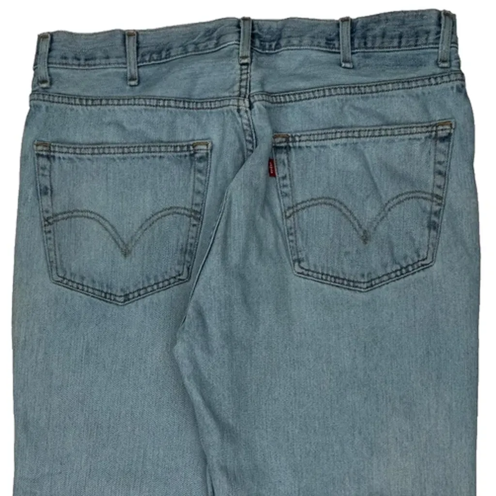 550 Levis Jeans - 36W 29L Light Wash Cotton - Image 9