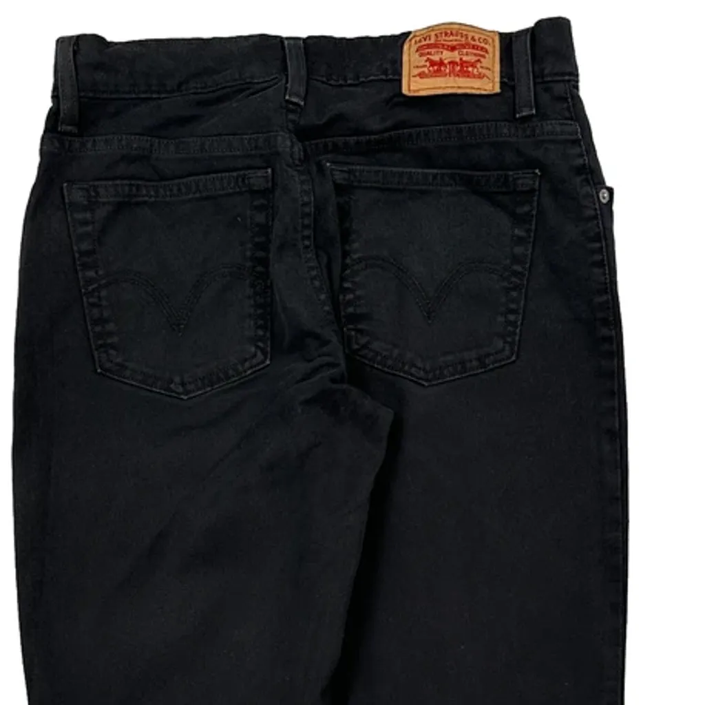 550 Levis Boot Cut Jeans - 30W UK 10 Black Cotton - Image 7