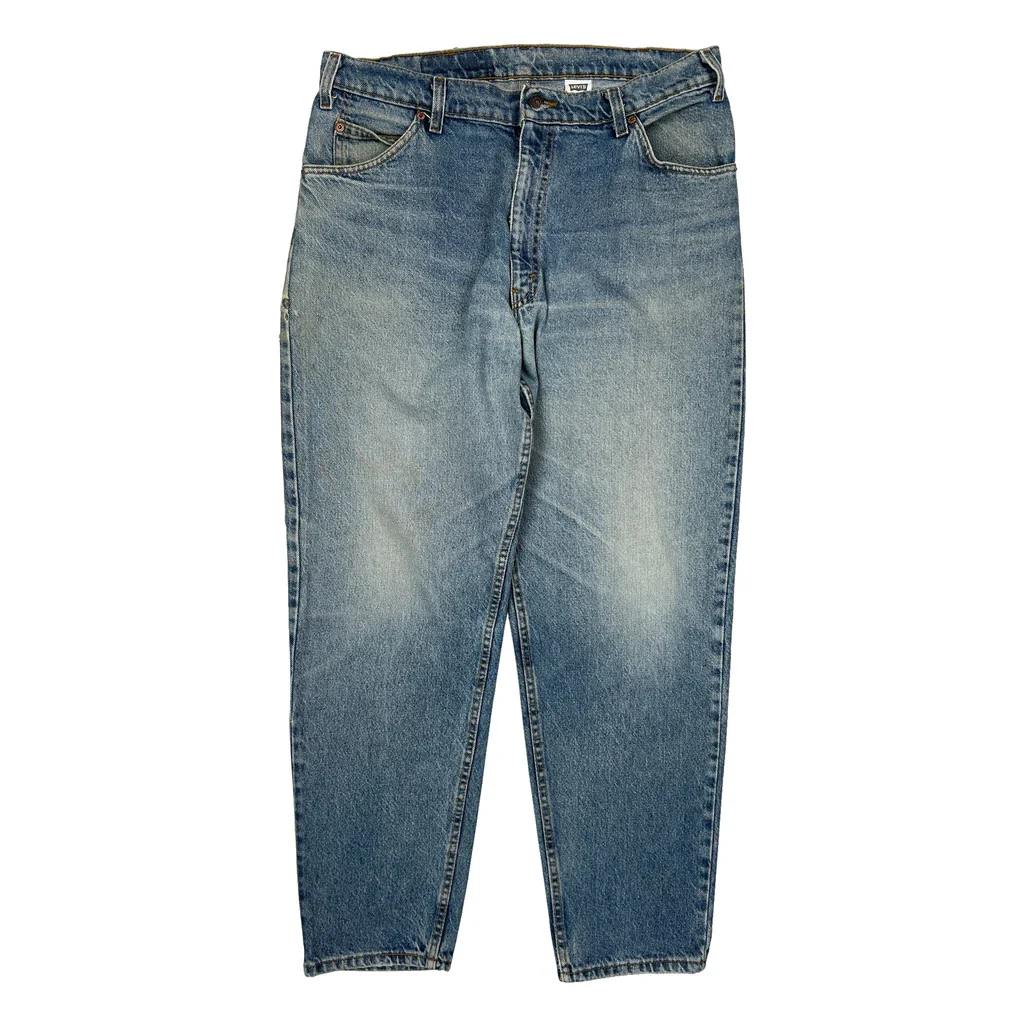 550 Orange Tab Levis Jeans - 36W 30L Blue Cotton - Image 2