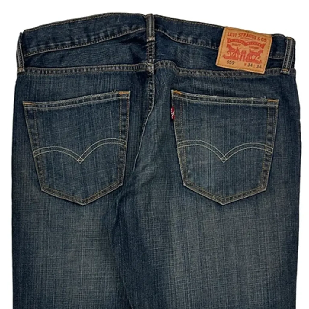 559 Levis Jeans - 36W 34L Blue Cotton - Image 8