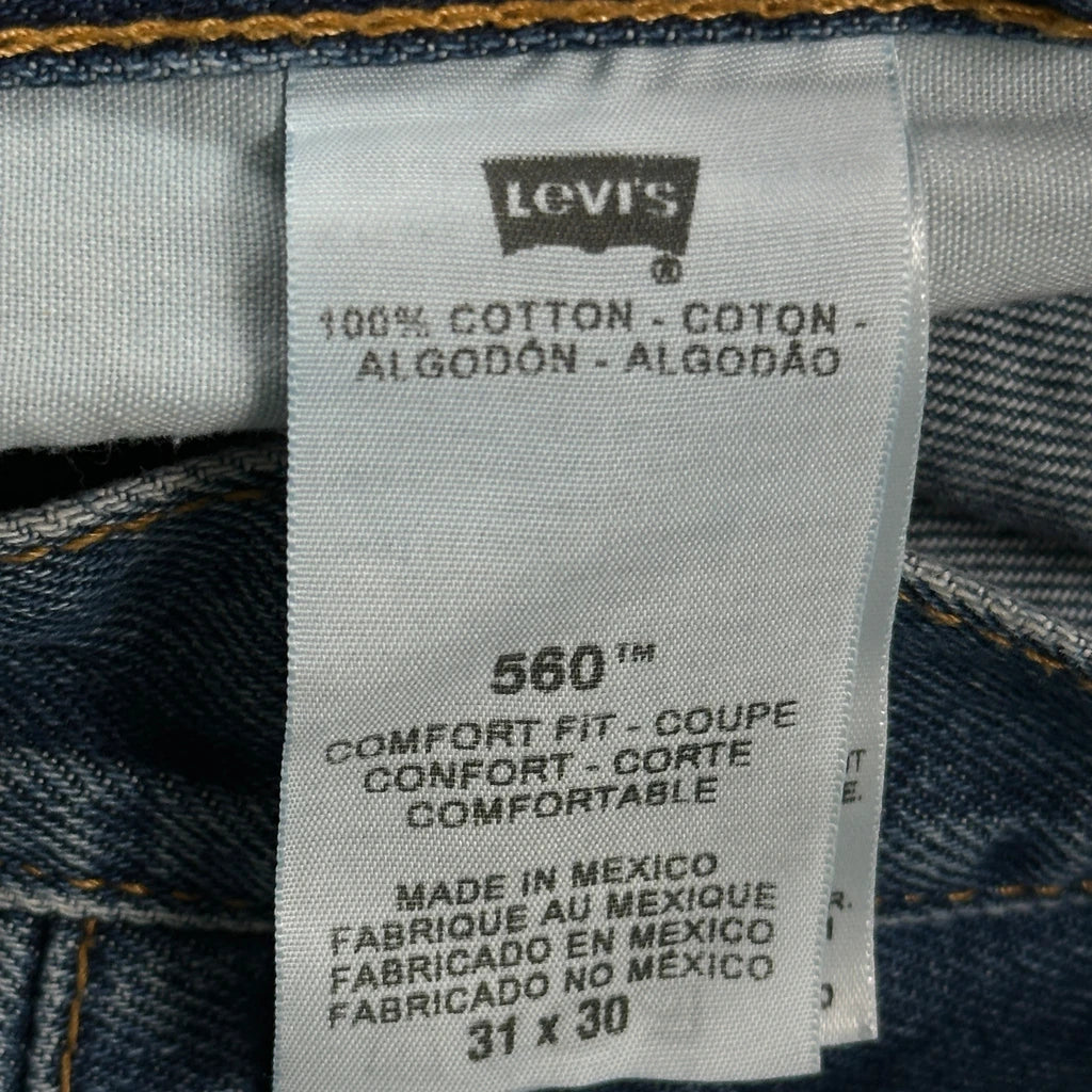 560 Levis Jeans - 30W 30L Blue Cotton - Image 6