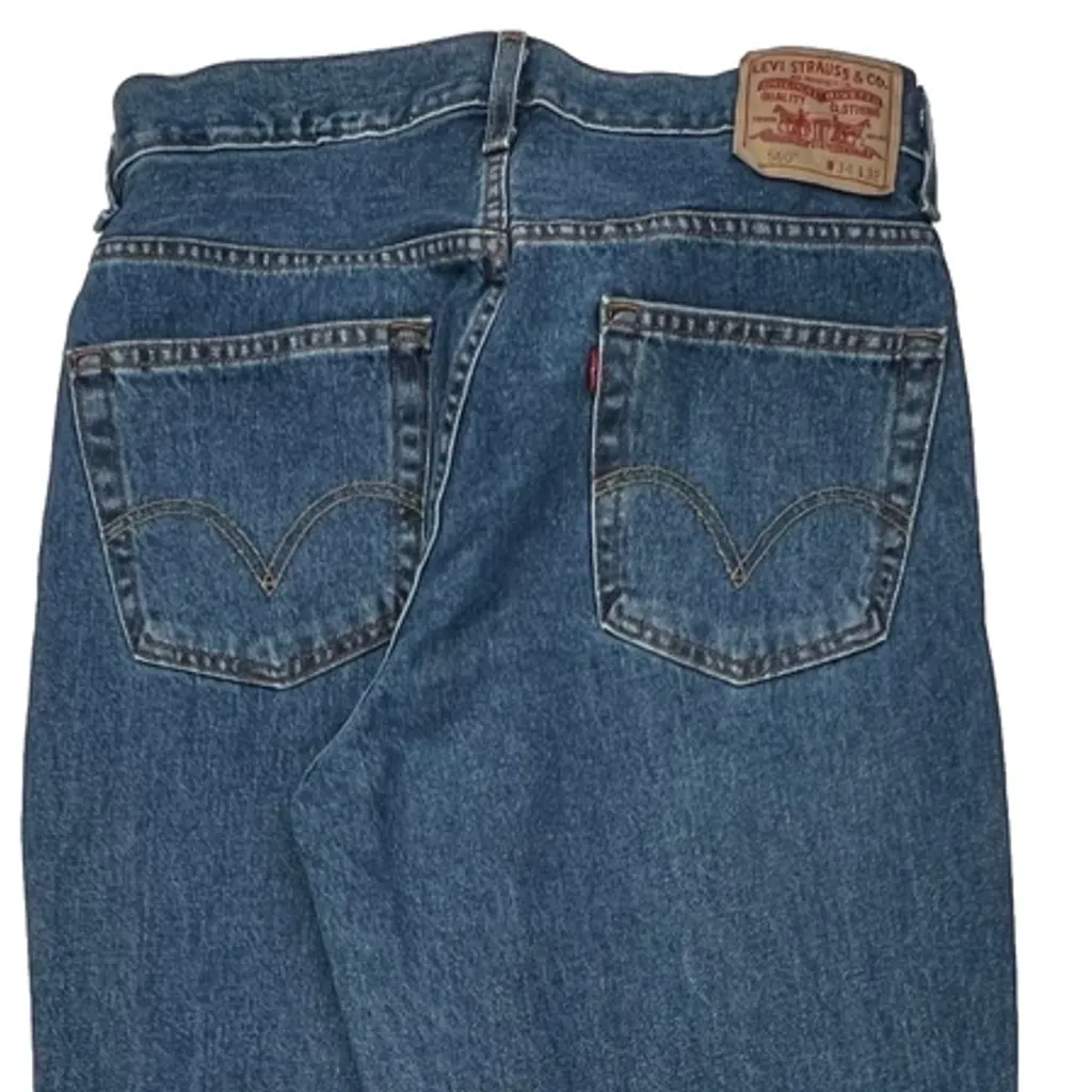 560 Levis Jeans - 32W 32L Blue Cotton - Image 8