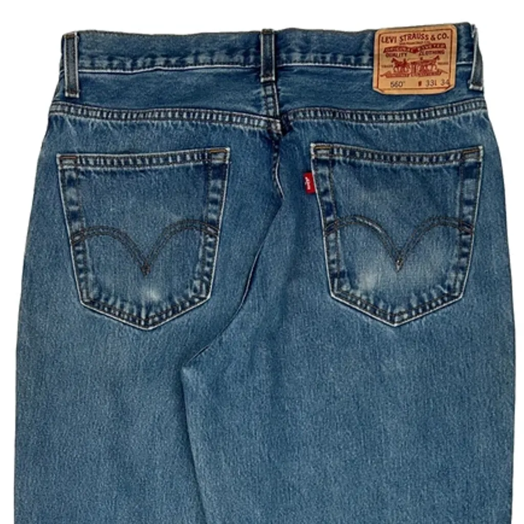 560 Levis Jeans - 32W 33L Blue Cotton - Image 7