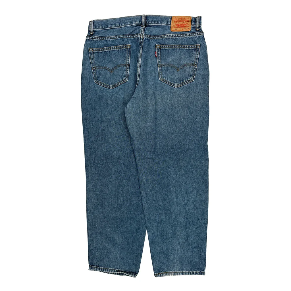 560 Levis Jeans - 36W 30L Blue Cotton
