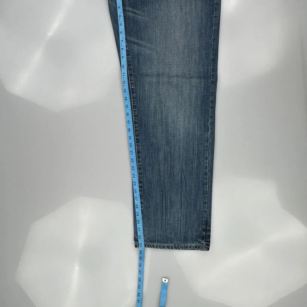 5Ive Jungle Embroidered Baggy Jeans - 32W 30L Blue Cotton - Image 5
