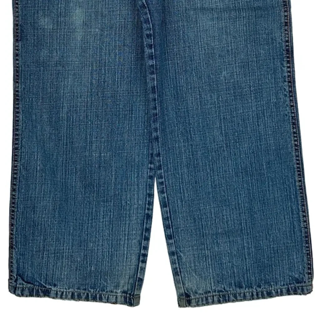 5Ive Jungle Baggy Embroidered Jeans - 35W 30L Blue Cotton - Image 9