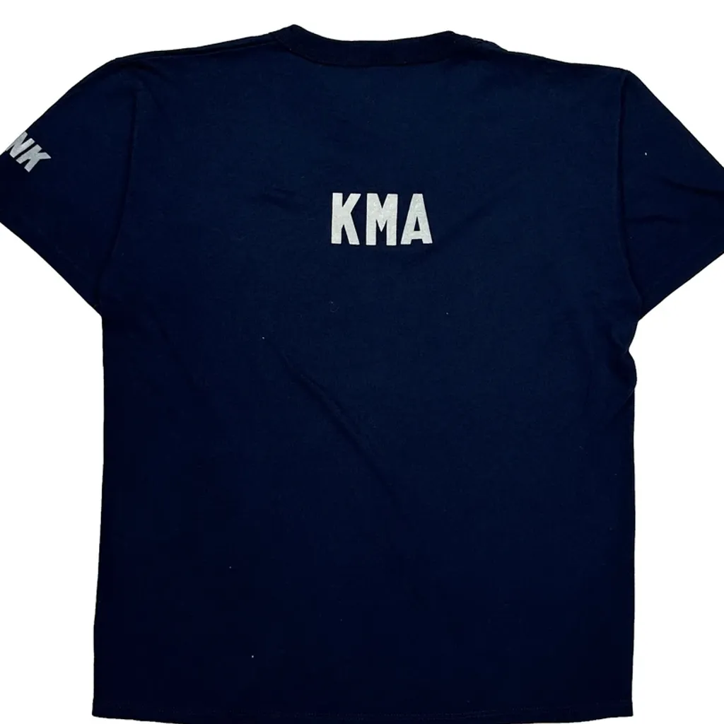 6 More Miles Russell Athletic Single Stitch T-Shirt - Large Navy Cotton - Image 6