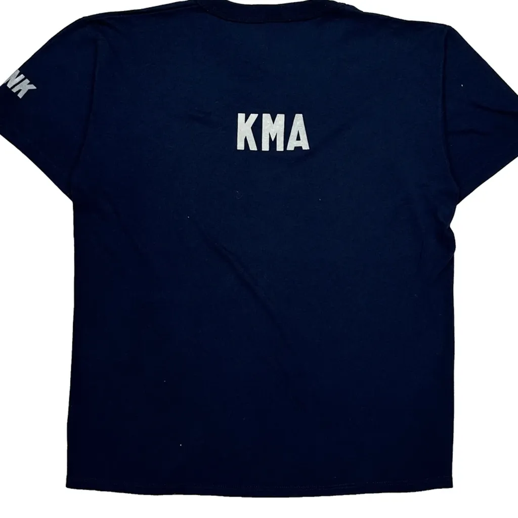 6 More Miles Russell Athletic Single Stitch T-Shirt - Large Navy Cotton - Image 7