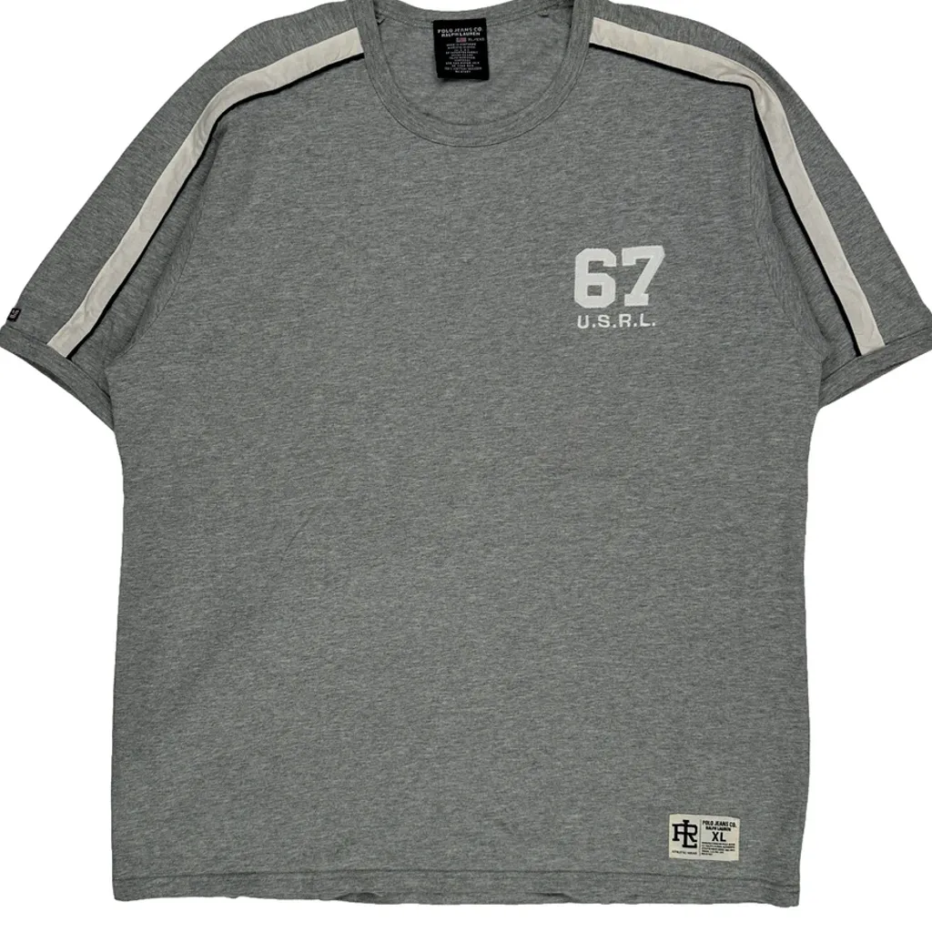 67 U.S.R.L. Polo By Ralph Lauren T-Shirt - XL Grey Cotton - Image 5