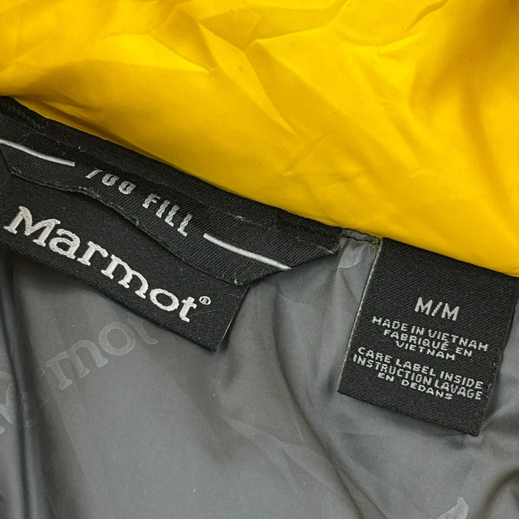 700 Fill Marmot Puffer - Medium Yellow Polyester - Image 3
