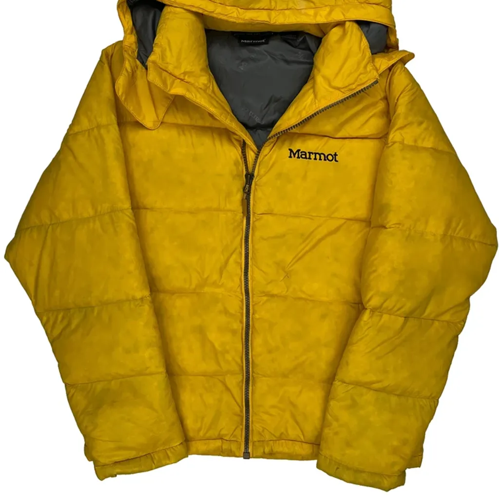 700 Fill Marmot Puffer - Medium Yellow Polyester - Image 4