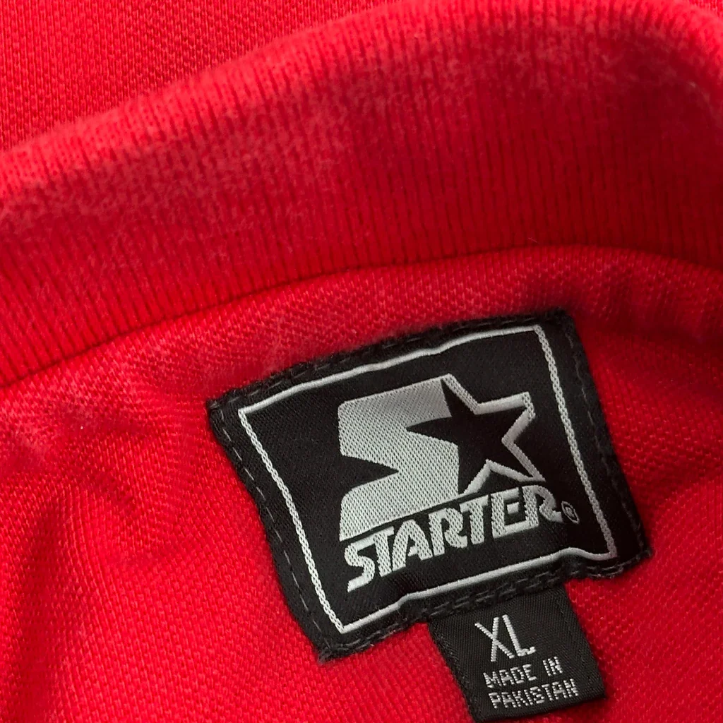 70Th Anniversary Starter Polo Shirt - XL Red Cotton - Image 3