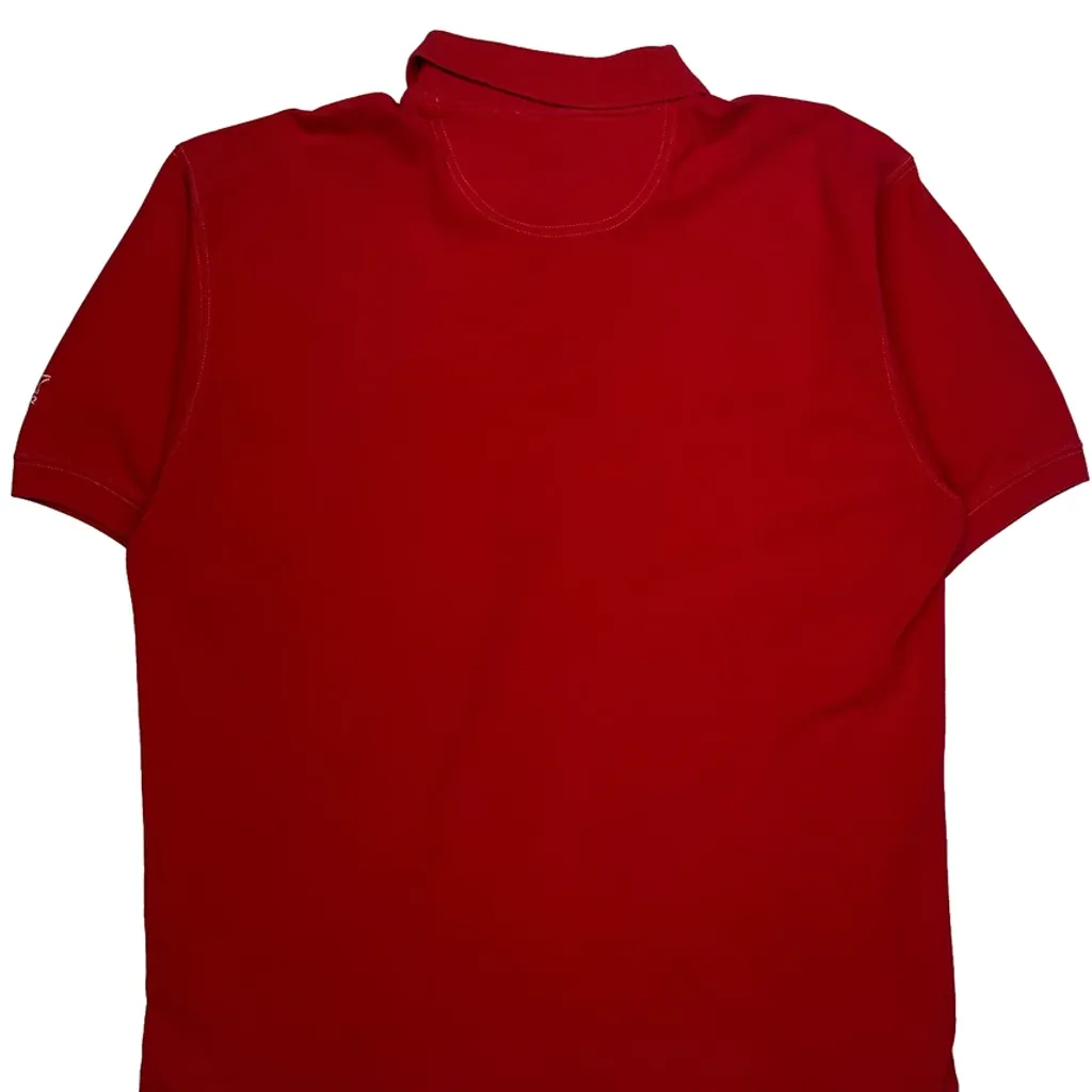 70Th Anniversary Starter Polo Shirt - XL Red Cotton - Image 7