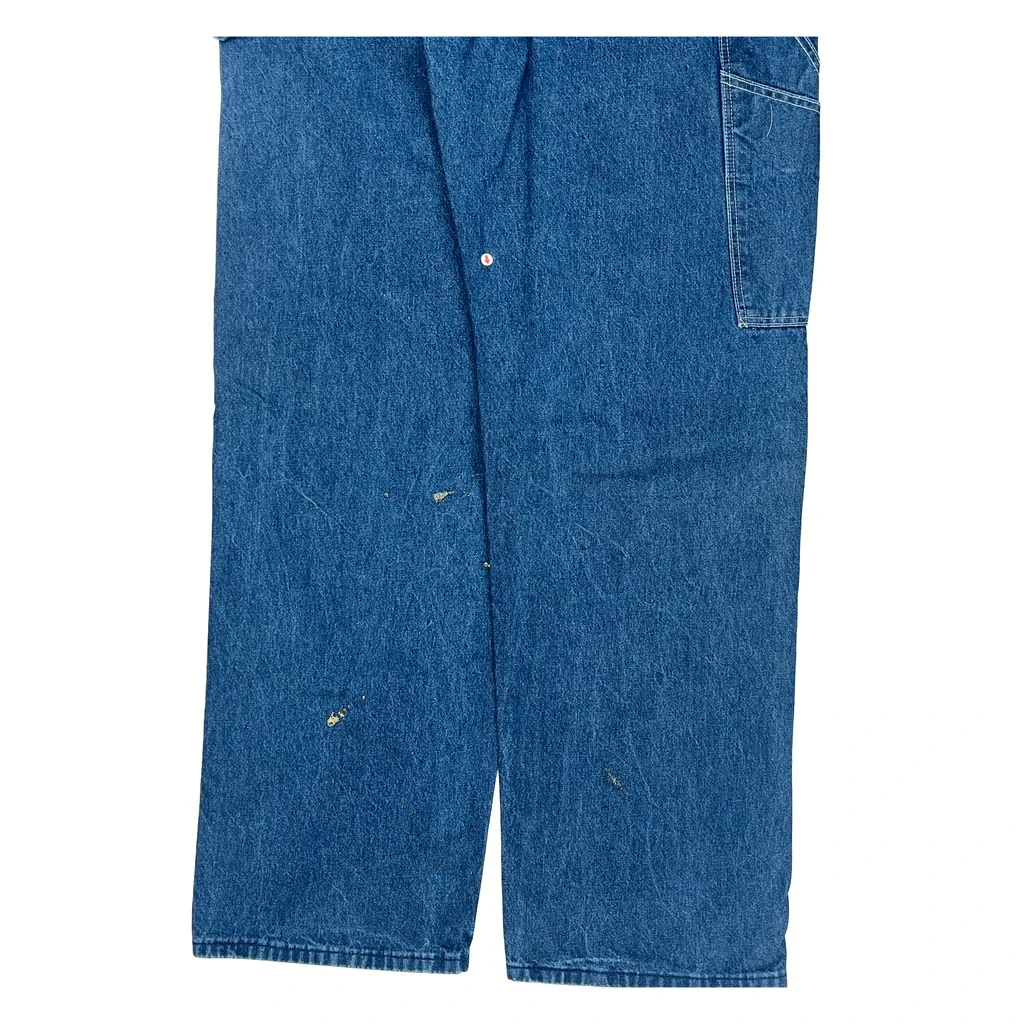 80S Dickies Dungarees - 34W 32L Blue Denim - Image 2