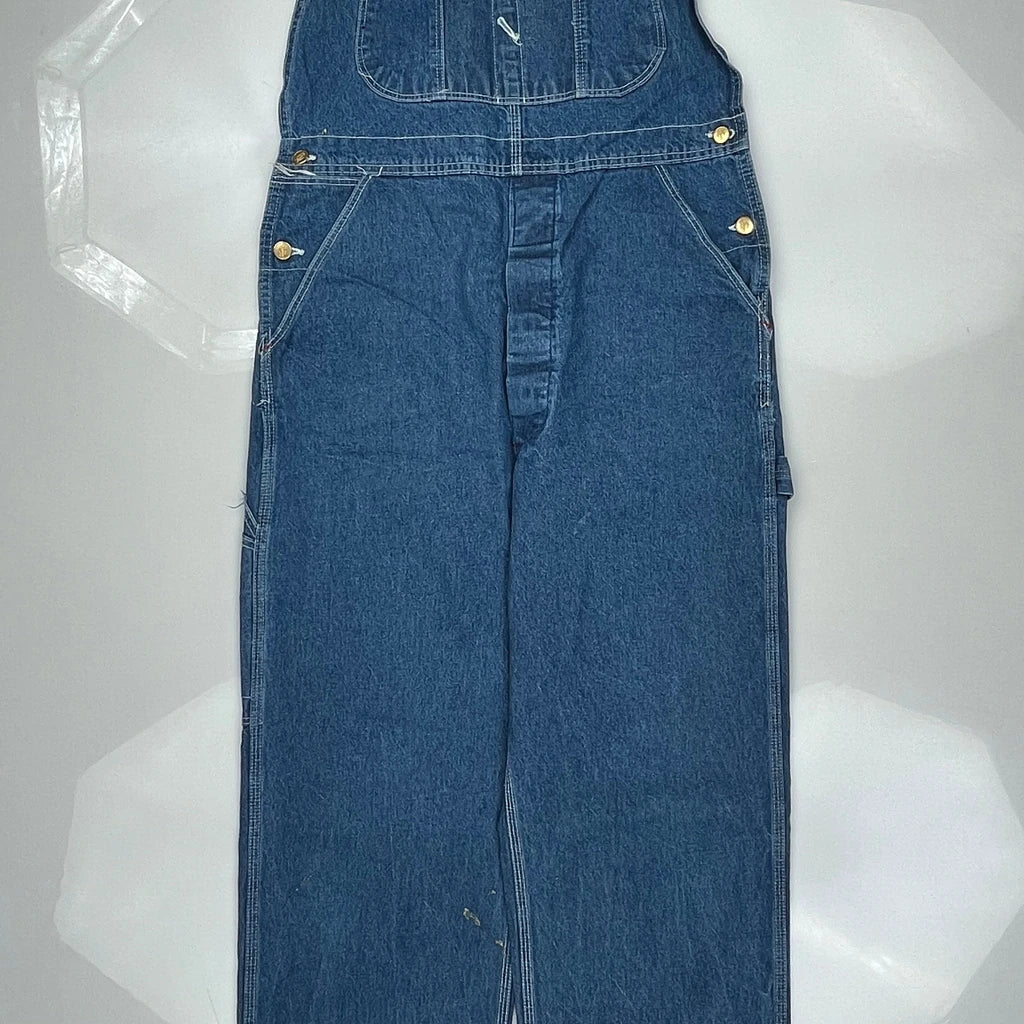 80S Dickies Dungarees - 34W 32L Blue Denim - Image 3
