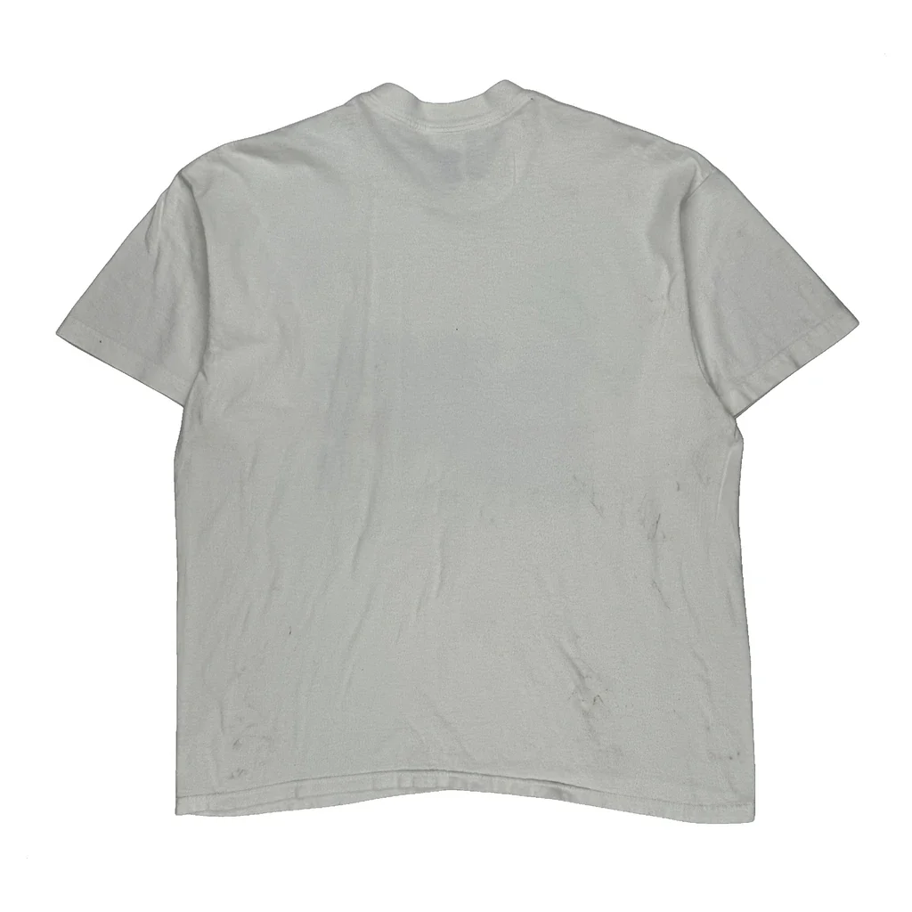 80S Florida Nike Graphic T-Shirt - Large White Cotton - Image 2